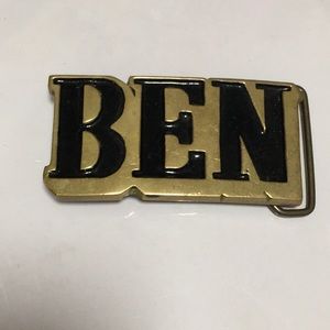 FINAL MARKDOWN Men’s BEN Solid Brass Belt Buckle